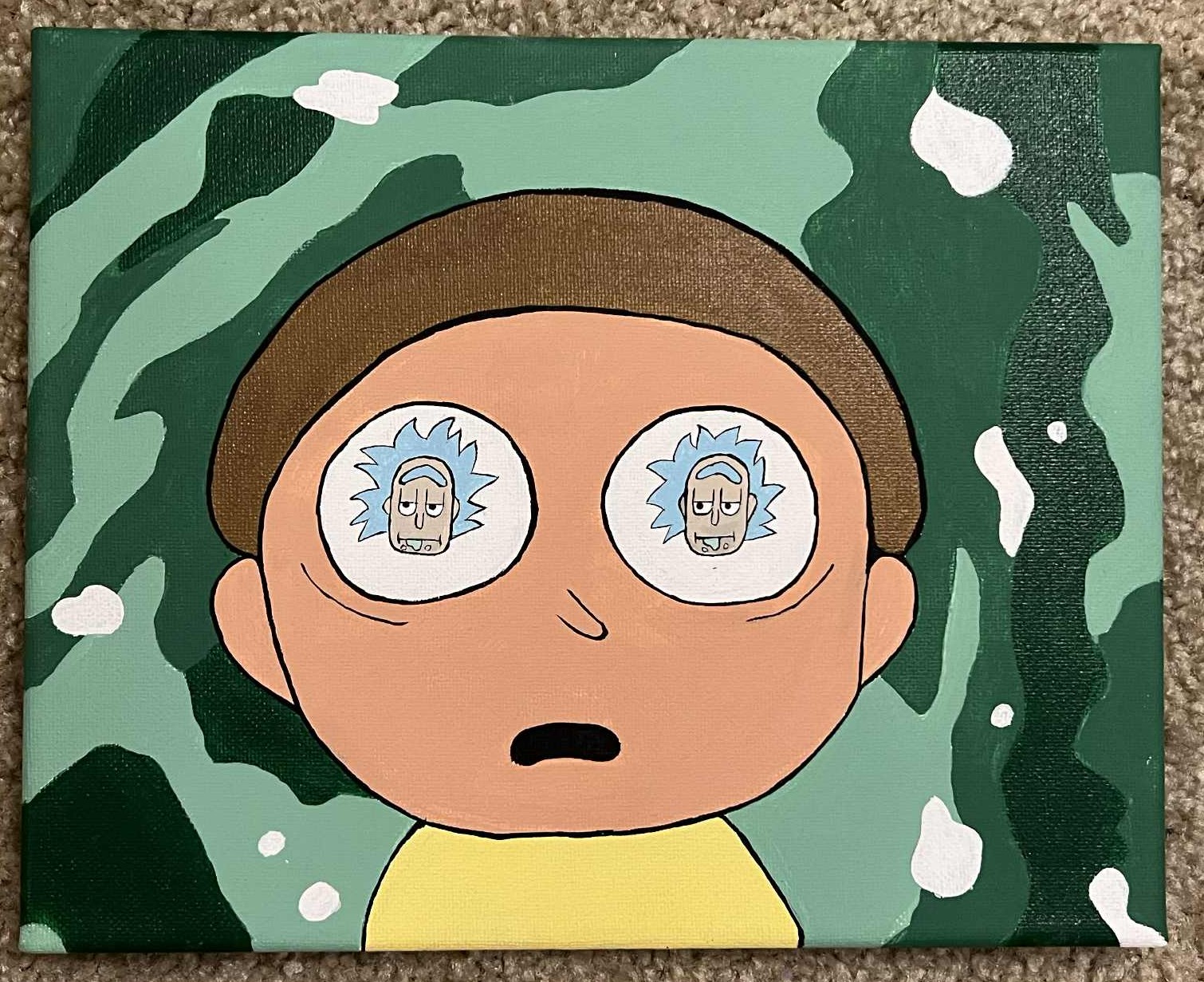 Morty with Rick in his eyes